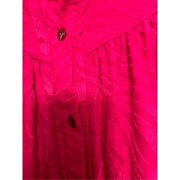 NEW Free People Can't Stop Dreaming Flowy Blouse Tunic Pink m - Picture 6 of 8